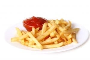 giving your cat ketchup with french fries