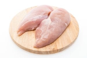 Raw fresh chicken meat